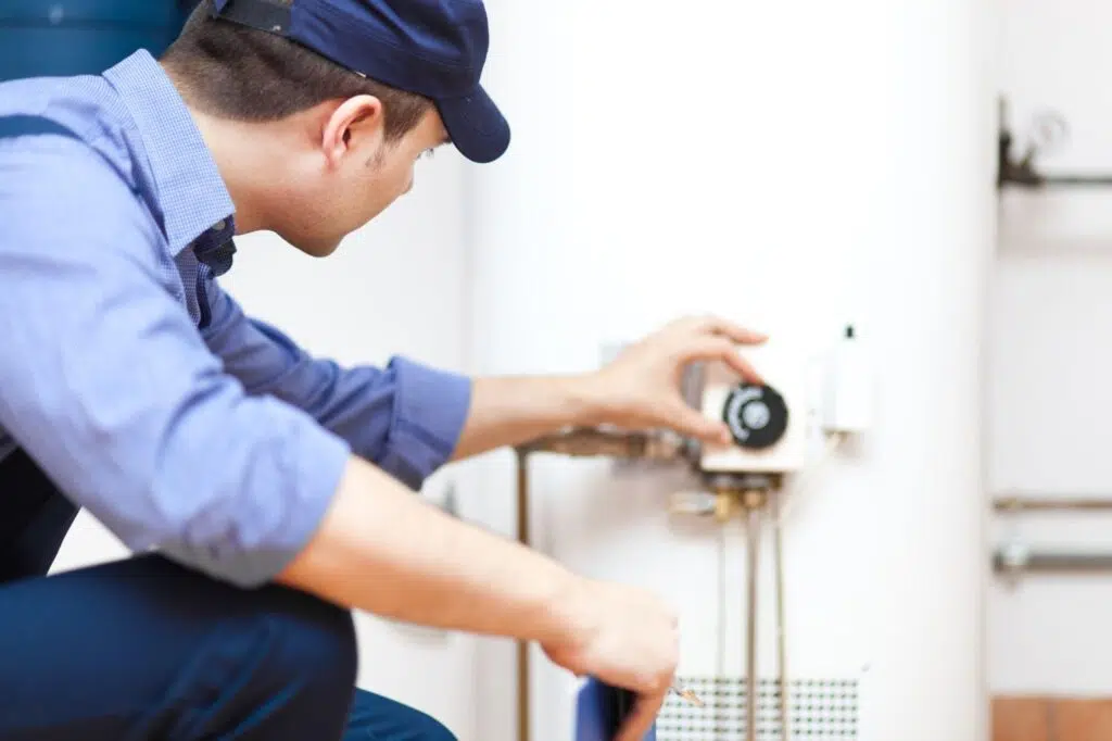 hot water heater repair by plumber