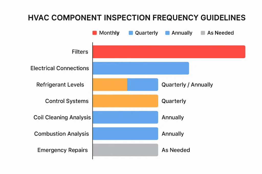 HVAC inspection checklist chart for homeowners