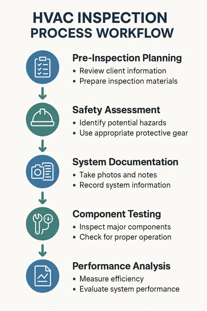 HVAC inspection checklist infographic